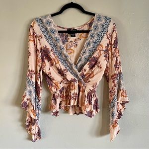 Floral Bohemian Crop Top